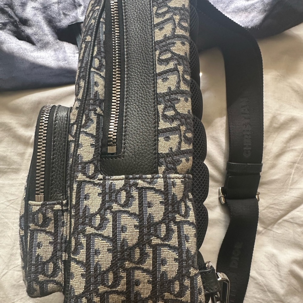 Dior Black and Cream Men's Backpack - Picture 4 of 16